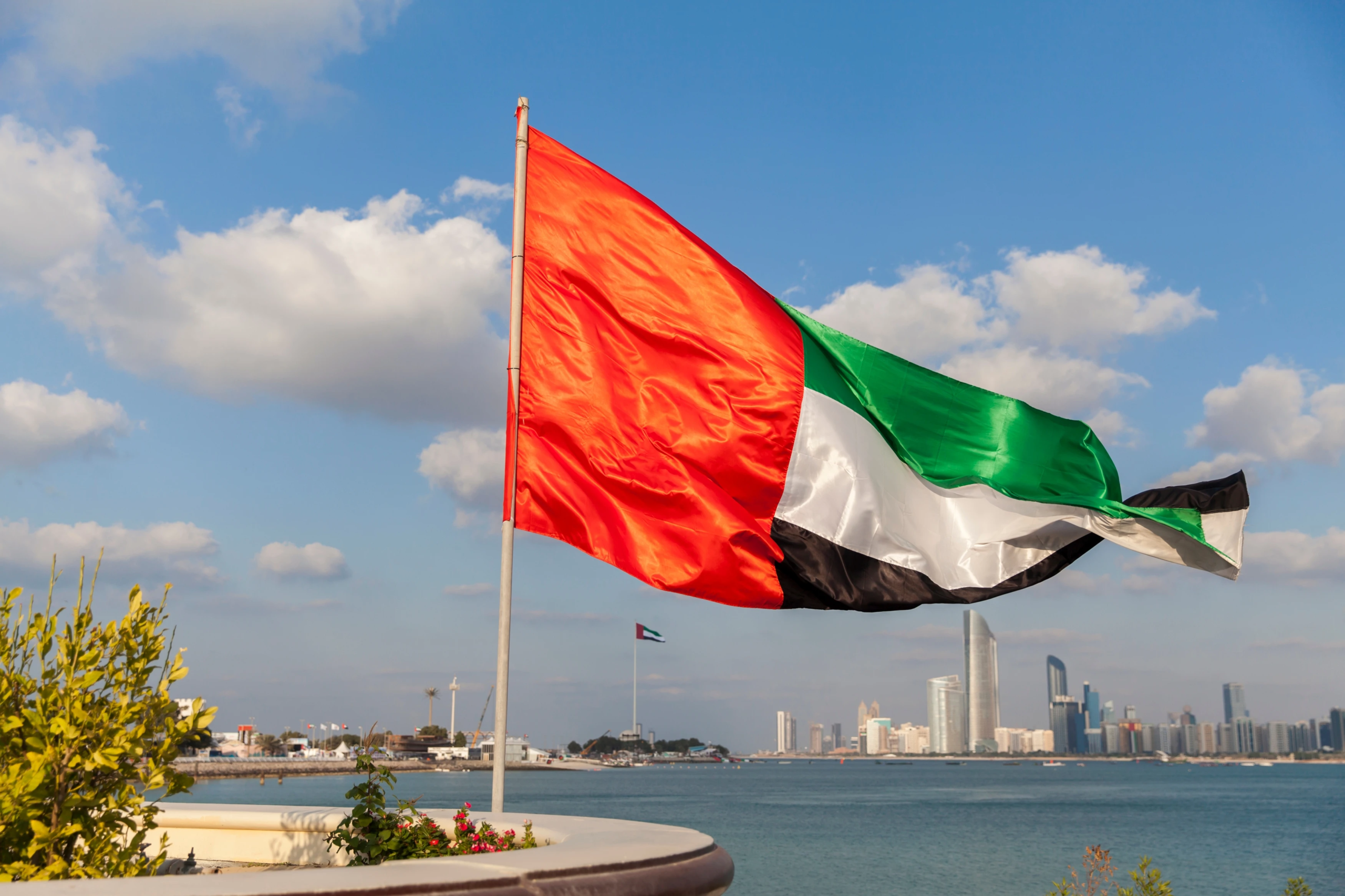 invest in abu dhabi real estate uae flag