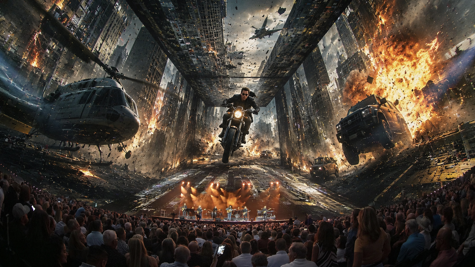 The Sphere Abu Dhabi with dramatic visual effects