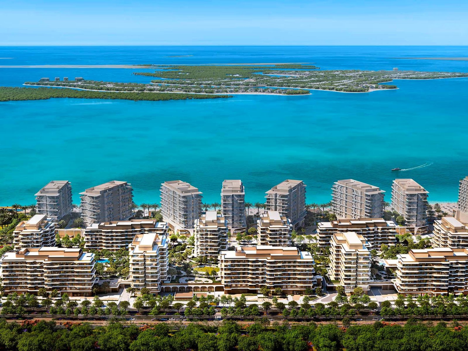 sophisticated studio apartment for sale in The Beach House, Fahid Island, Abu Dhabi
