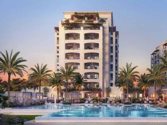Exceptional 2-bedroom + maids room apartment for sale in Yas Golf Collection